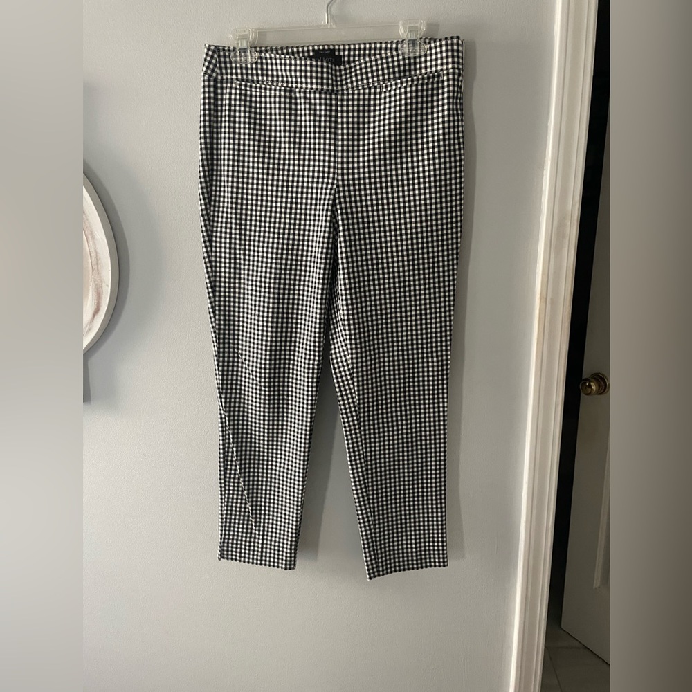 Talbots Chatham Ankle Pants- tailored check